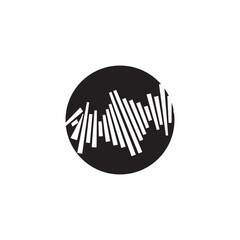 Sound waves vector illustration