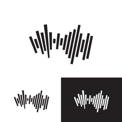 Sound waves vector illustration
