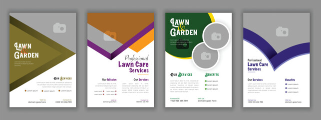 Garden Care Flyer Template for Landscaping Lawn Maintenance Tree Trimming Planting Services Editable EPS Design Promote Gardening Services and Boost Your Green Business.