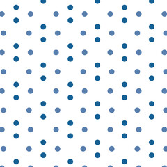 simple blue and light blue Color Seamless polka dot pattern