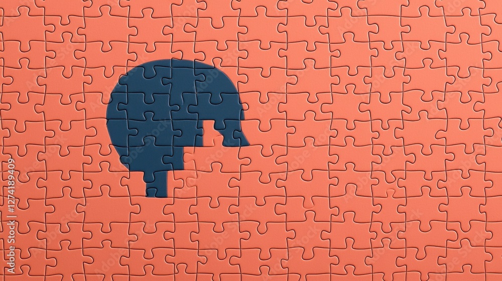 Aufkleber glowing puzzle piece representing insight and creative problem solving