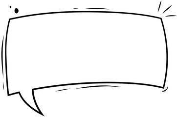 Speech bubble with white background