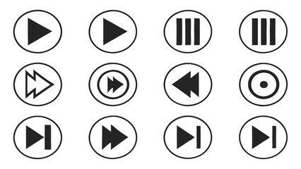 Security Shield Icons Set: Protection and Safety Symbols in Monochrome Style