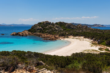 spiaggia Rosa a Budelli, arcipelago della Maddalena, Sardegna