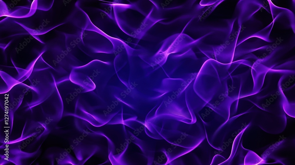 Aufkleber a mesmerizing abstract background featuring flowing purple waves of light. the smooth texture and dy
