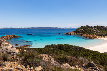 spiaggia Rosa a Budelli, arcipelago della Maddalena, Sardegna