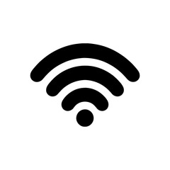 Wifi symbol. Wifi sign icon vector flat illustration design on white background.