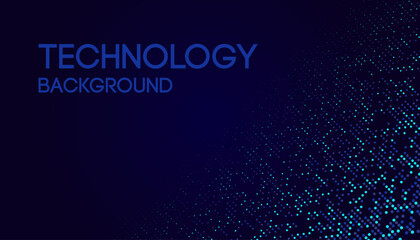 Dot tech background. Digital Data Flow. Data Technology Lines. Wireless Data Transmission. High Speed Light Trails. Information Flow in Virtual Reality Cyberspace Vector Background.