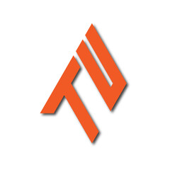Web line modern color full logo design