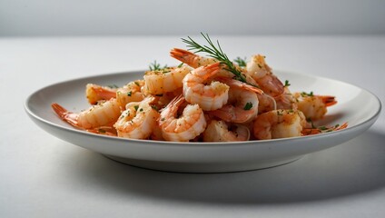 a plate of shrimp