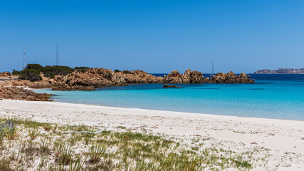 spiaggia rosa nell' isola di Budelli, arcipelago della Maddalena, Sardegna 