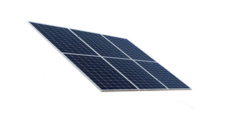 Diagonal cutout view of a large solar panel.