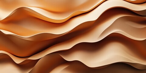 Textured waves of warm tones create a calming abstract pattern in a modern design setting