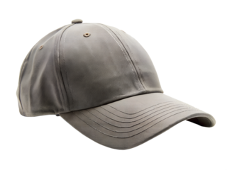 Gray cap mockup isolated on transparent background