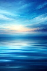 Serene Blue Gradient Abstract Background: Modern Minimalist Design with Oceanic Tones and Subtle Textures for Digital and Print Media