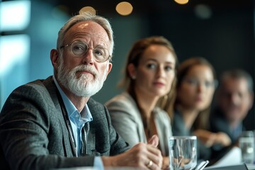 Man with a beard looking thoughtfully outdoors in a natural setting