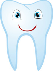 tooth cartoon character