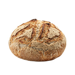 Freshly baked sourdough artisan bread with crackled crust and scoring patterns