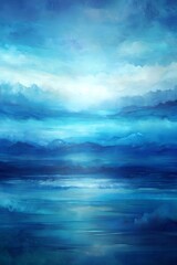 Obraz premium Serene Blue Gradient Abstract Background: Modern Minimalist Design with Oceanic Tones and Subtle Textures for Digital and Print Media