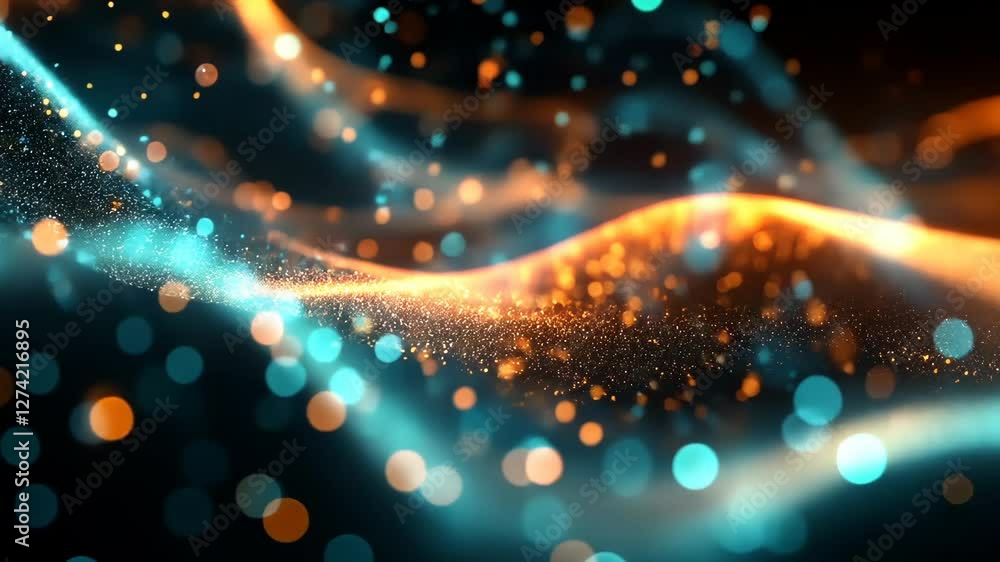 Aufkleber colorful light patterns create a mesmerizing visual effect in an abstract digital artwork