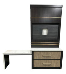 old wooden cabinet with drawers