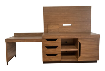 wooden chair isolated on white