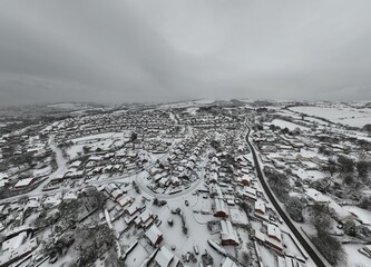 Colwyn bay covered in snow