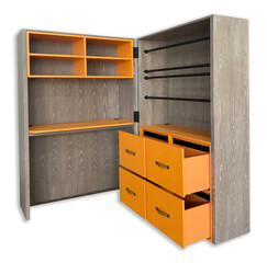 wooden cabinet with drawers