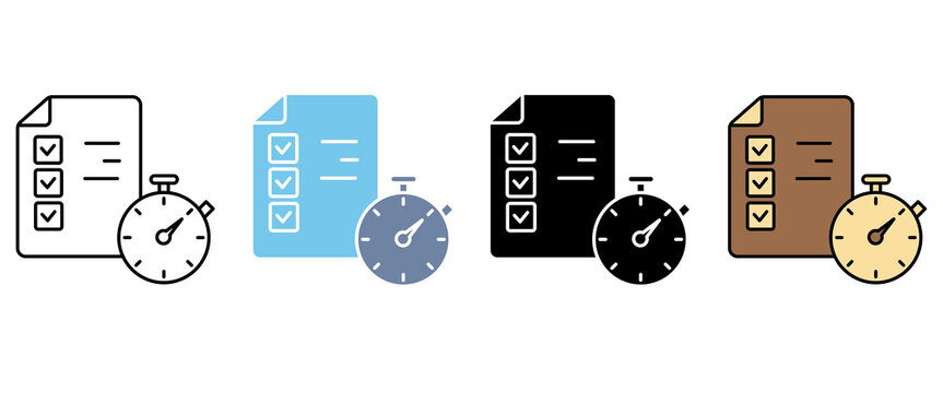 time tracking concept line icon. Simple element illustration. time tracking concept outline symbol design.