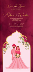 Indian Wedding Save The Date Invite