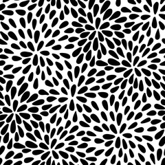 Black and white floral pattern