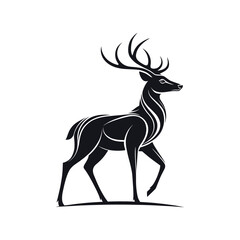 Majestic Wild Deer in Serene Forest Landscape