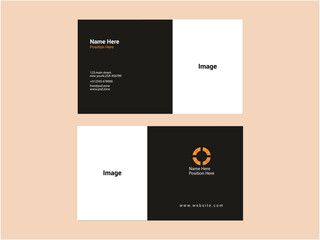 photography business card design template