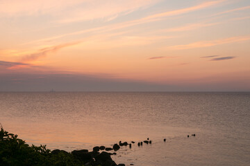 Ocean picture at dawn