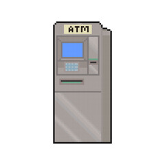 ATM MACHINE MONEY PIXEL ART
