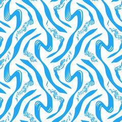 Seamless pattern with a simple abstract drawing. Vector illustration.