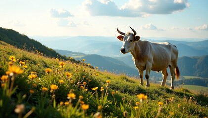 Bild eines Weinbergs mit bl?henden Trauben, am Hintergrund die Unstrut, Sonnenschein und Wolken, Deutschland, Landschaft, Weinberg