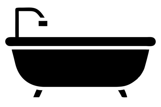 recommend clip art: Bathtub icon. Shower vector illustration. Bathroom hygiene symbol. Bath tub silhouette. Washroom pictogram. Bathing sign isolated.
                    
                    