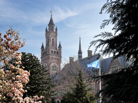 The Peace Palace, the seat of the International Court of Justice in the Hague, Netherlands