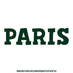 Unique elegant curvy alphabet display font vector illustration. Decorative paris typeface
