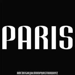 Unique elegant curvy alphabet display font vector illustration. Decorative paris typeface