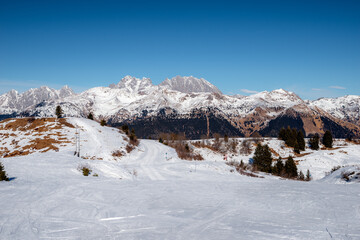 monte zoncolan ski resort in italy