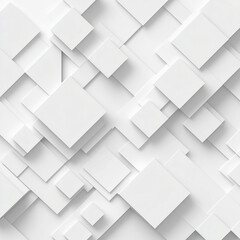 Obraz premium Abstract white background White Color Technology Concept with Geometric Square Background Futuristic Abstract Digital Design