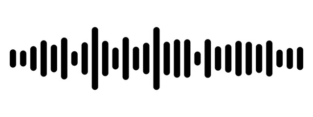 Podcast sound waves set. Waveform pattern for music player, podcast, voise message, music app. Audio wave icon. Equalizer template.