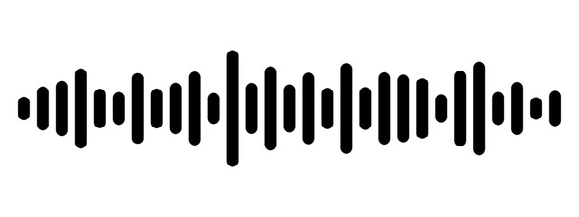 Podcast sound waves set. Waveform pattern for music player, podcast, voise message, music app. Audio wave icon. Equalizer template.