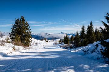 monte zoncolan ski resort in italy