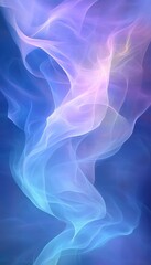 Fototapeta premium Abstract Fractal Design, Digital Landscape, Gently Swirling Vibrant Neon Teal, Royal Blue and Pink,