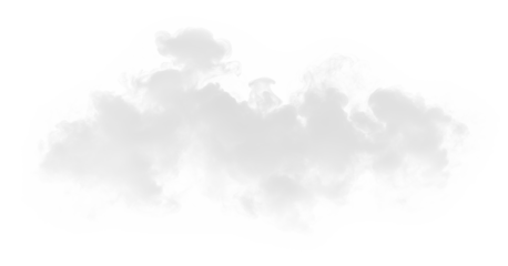 White gray smoke vapor cloud shape transparent PNG, isolated background cutout. Misty effect,