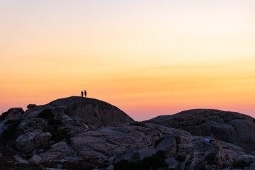 Tramonto sugli scogli di punta Tegge - Isola della Maddalena, Sardegna
