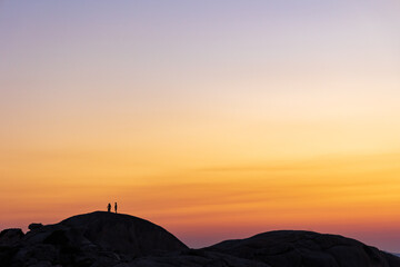 Tramonto sugli scogli di punta Tegge - Isola della Maddalena, Sardegna